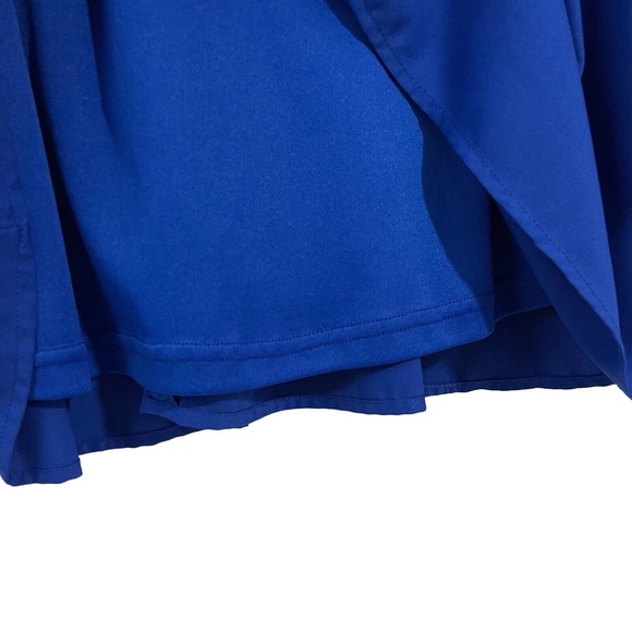 C. Luce Women’s Size Small Solid Blue Cut Out Sleeveless Fit and Flare Dress - Picture 5 of 10